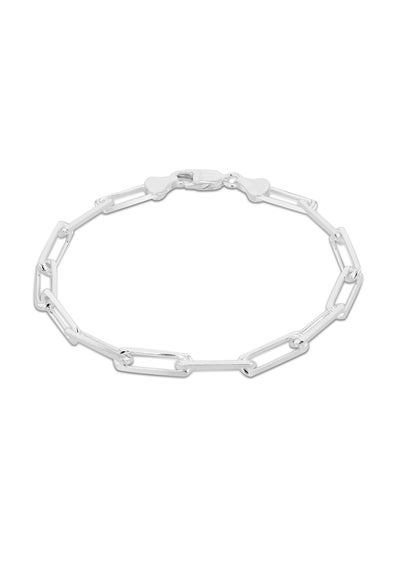 Golden Moments Sterling Silver Faceted Paper Bracelet