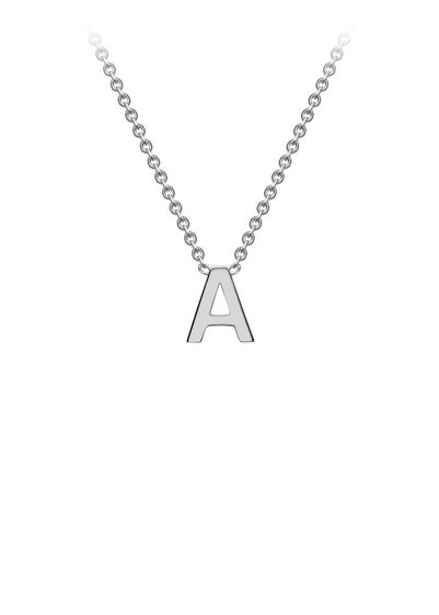 Golden Moments Sterling Silver 'A' Initial  Necklace