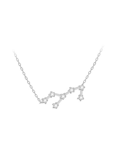 Golden Moments Sterling Silver Virgo Star Constellation Necklace