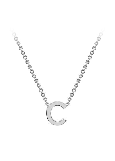 Golden Moments Sterling Silver 'C' Initial  Necklace