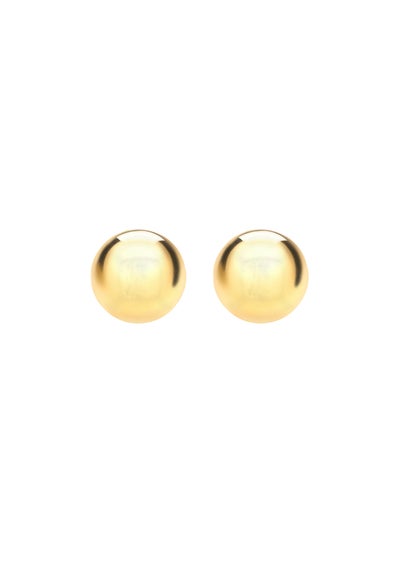 Golden Moments Yellow Gold Plated Ball Studs (8mm )