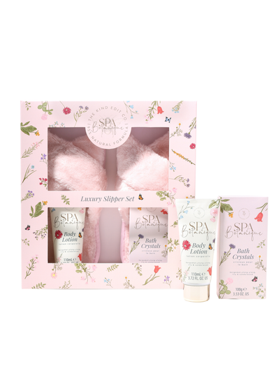 The Kind Edit Co. Spa Botanique Slipper Gift Set