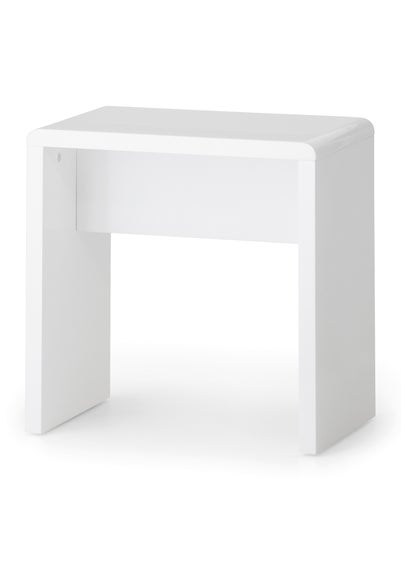 Julian Bowen Manhattan Dressing Stool in White (46 x 45 x 30cm)