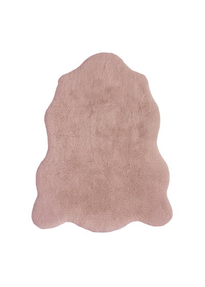 Homemaker Blush Luxury Fur Single Rug