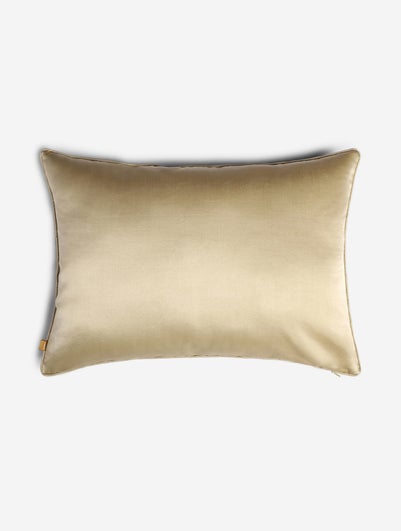 Beige Brown Silk Hand Woven Cushion Cover