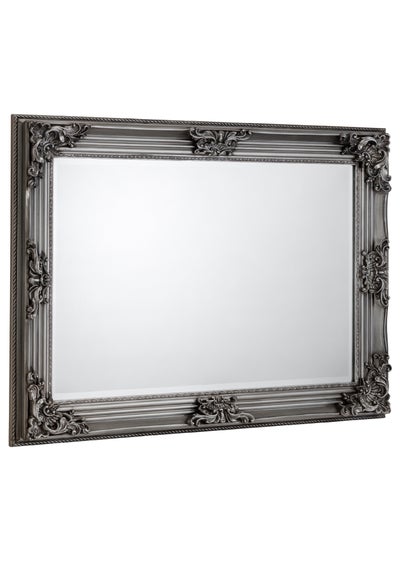 Julian Bowen Rococo Pewter Wall Mirror (80 x 110 x 6cm)