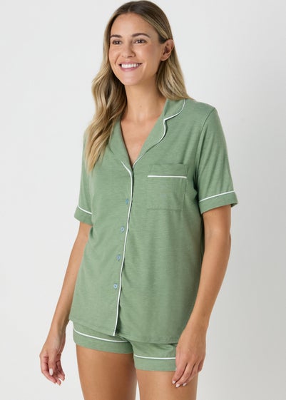 Khaki Shirt Pyjama Set