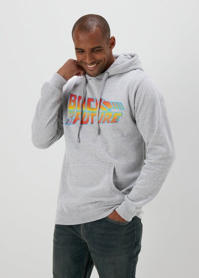 Grey Back To The Future Hoodie