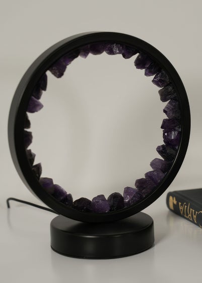 ValueLights Amethyst Crystal Wellness Lamp (20.5cm x 10.5cm x 18cm)