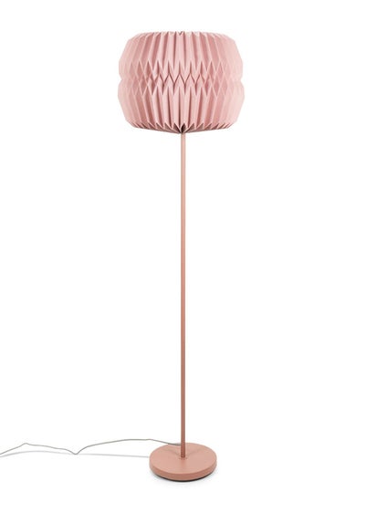 ValueLights Pink Rust Floor Lamp (143cm x 38.8cm x 38.8cm)