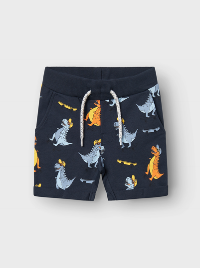 Name It Boys Dinosaur Navy Jogging Shorts (9mths-5yrs)