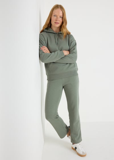 Khaki Straight Jogging Bottoms