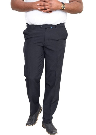 Duke Navy Max Adjustable Waist Kingsize Trousers