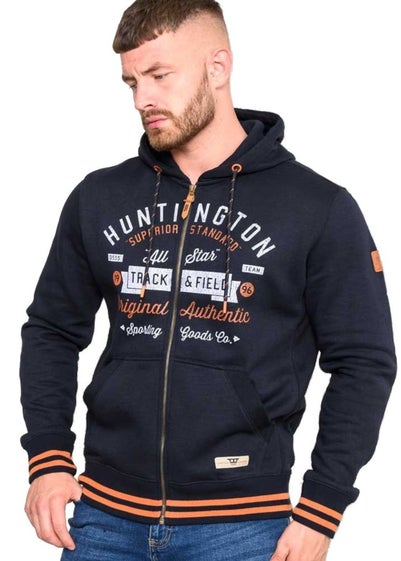 Duke Navy Flanders Kingsize Full Zip Hoodie