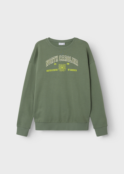 Name It Kids Green North Carolina Sweatshirt (6-12yrs)