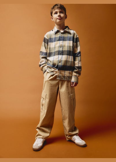 Name It Boys Beige Cargo Trousers (7-12yrs)