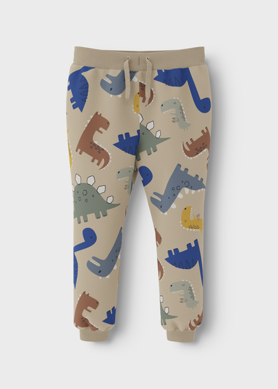 Name It Kids Cream Dinosaur Jogging Bottoms (1-5yrs)