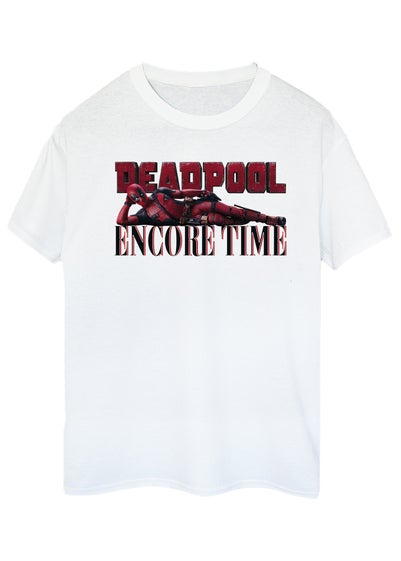 Marvel Deadpool & Wolverine Encore Time Men White T-Shirt