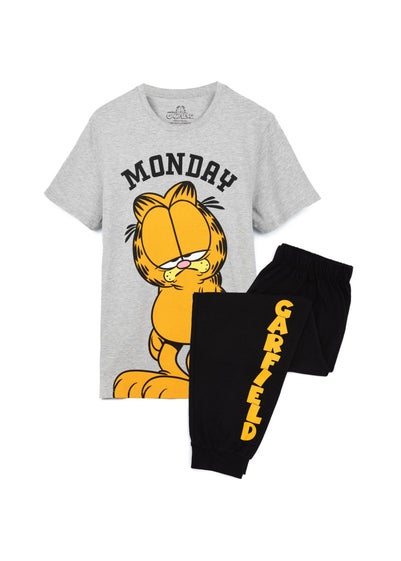 Garfield Grey/Black Monday Long Pyjama Set