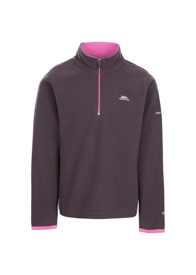 Trespass Girls Dark Grey Sybil Micro Fleece (2-12yrs)