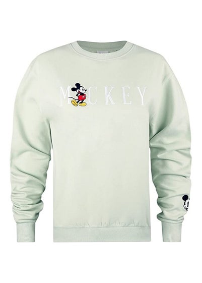 Disney Sage Mickey Mouse Embroidered Sweatshirt