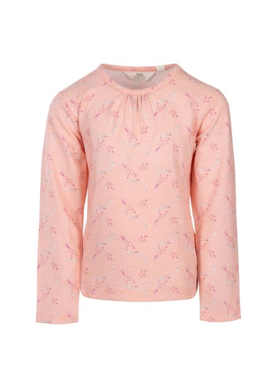 Trespass Girls Rose Pink Proceeds Long-Sleeved T-Shirt (2-12yrs)