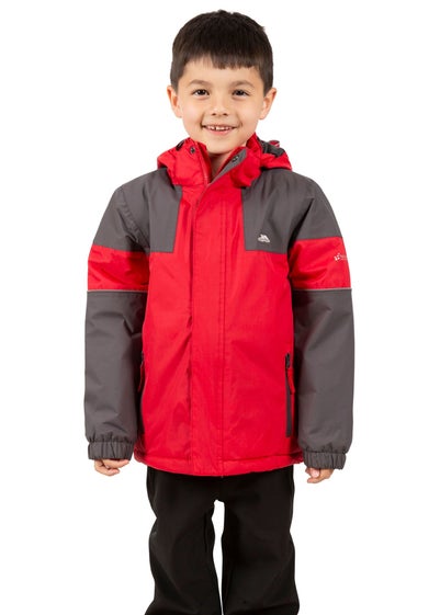 Trespass Boys Red Unlock Waterproof Jacket (2-12yrs)