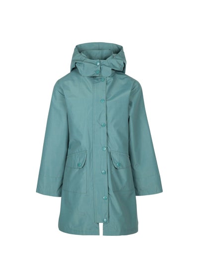 Trespass Girls Green Drizzling Waterproof Jacket (2-12yrs)