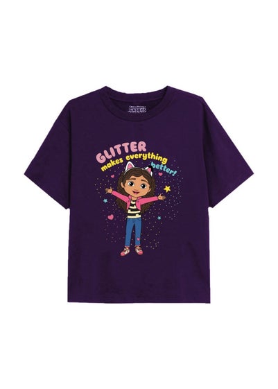 Gabby's Dollhouse Kids PurpleGabby's Dollhouse Sprinkle Party T-Shirt (3-8yrs)