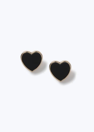 Muse Black Heart Earrings