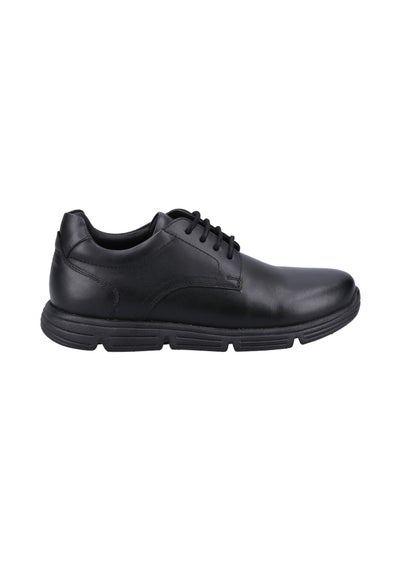 Hush Puppies Boys Black Adrian Senior School Shoes (Older 3-6)