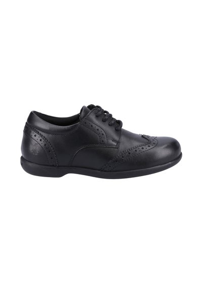 Hush Puppies Girls Black Bridget Snr School Shoes (Older 3-5)