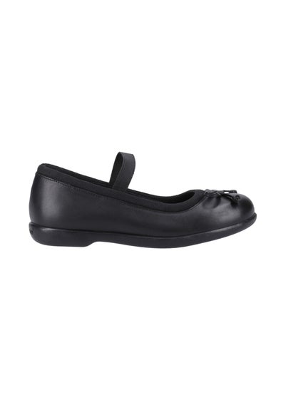 Hush Puppies Girls Black Betty Junior School Shoes (Younger 10-Older 2)