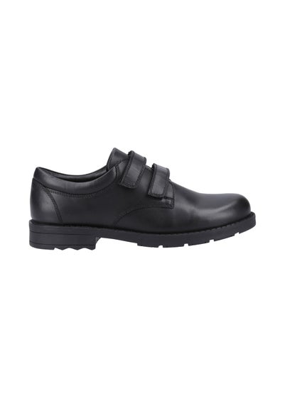 Hush Puppies Boys Black Barry Senior School Shoes (Older 3-6)