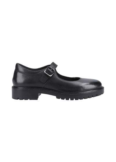 Hush Puppies Girls Black Aurora Senior School Shoes (Older 3-5)