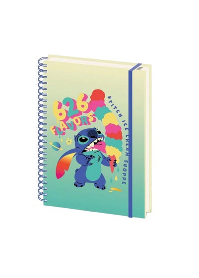 Disney Stitch Blue 626 Flavours A4 Wirebound Notebook