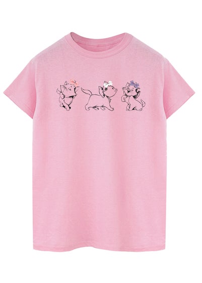 Disney Pink  The Aristocats Marie Bows Boyfriend Fit T-Shirt