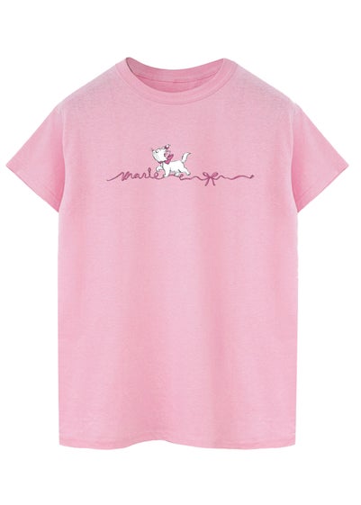 Disney Pink The Aristocats Marie Ribbon Boyfriend Fit T-Shirt