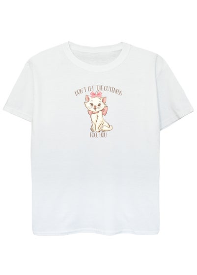 Disney Kids White The Aristocats Marie Cuteness T-Shirt (3-13 Years)