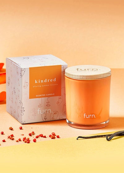 furn. Kindred Bergamot, Berry, Vanilla + Patchouli Scented Glass Candle (8.5 x 10 x 8.5cm)