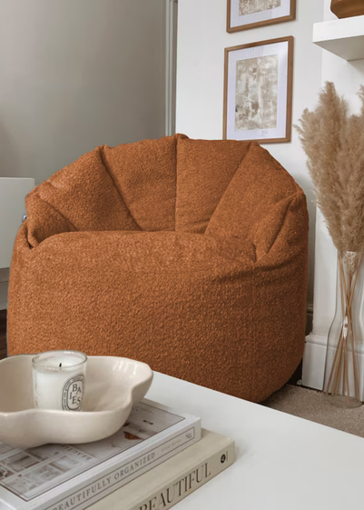 rucomfy Snug Cinema Chair Rust Beanbag