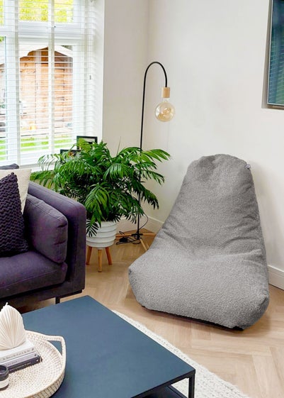 rucomfy Snug Lounge Chair Grey Beanbag