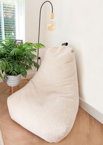 rucomfy Snug Lounge Chair Natural Beanbag