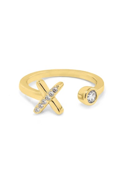 Say It With Gold Kiss Adjustable Ring