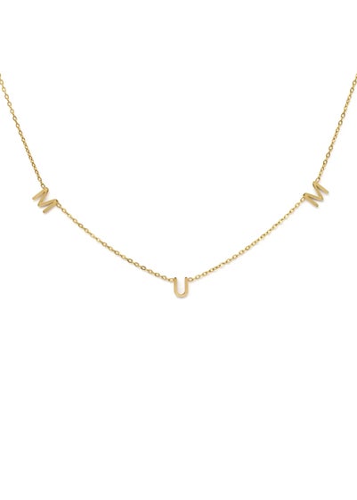 Say It With Gold Mum Necklace