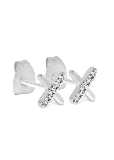 Say It With Silver Kiss Earrings