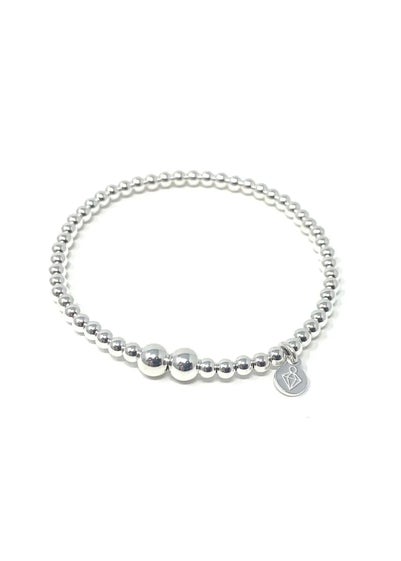 Say It With Silver Mini Junior Ball Bracelet