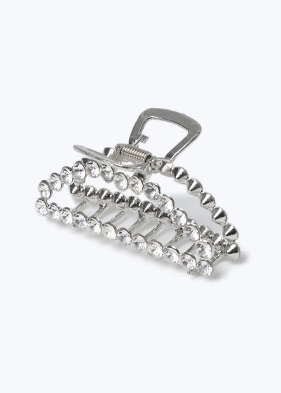 Muse Silver Diamante Hair Claw Clip