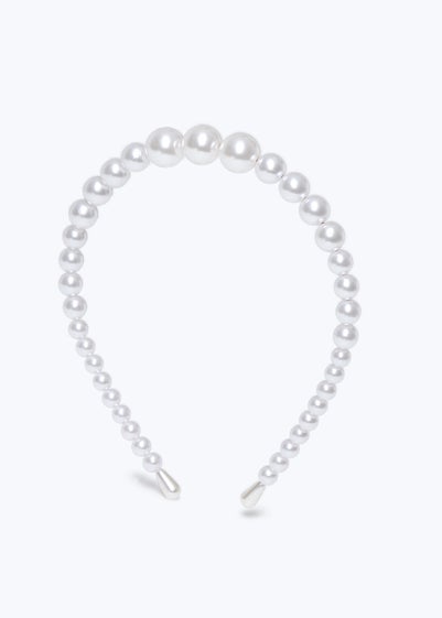 Muse White Pearl Headband