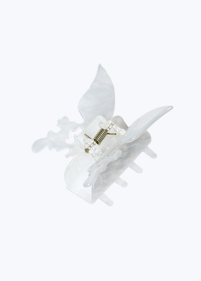 Muse White Butterfly Hair Clamp